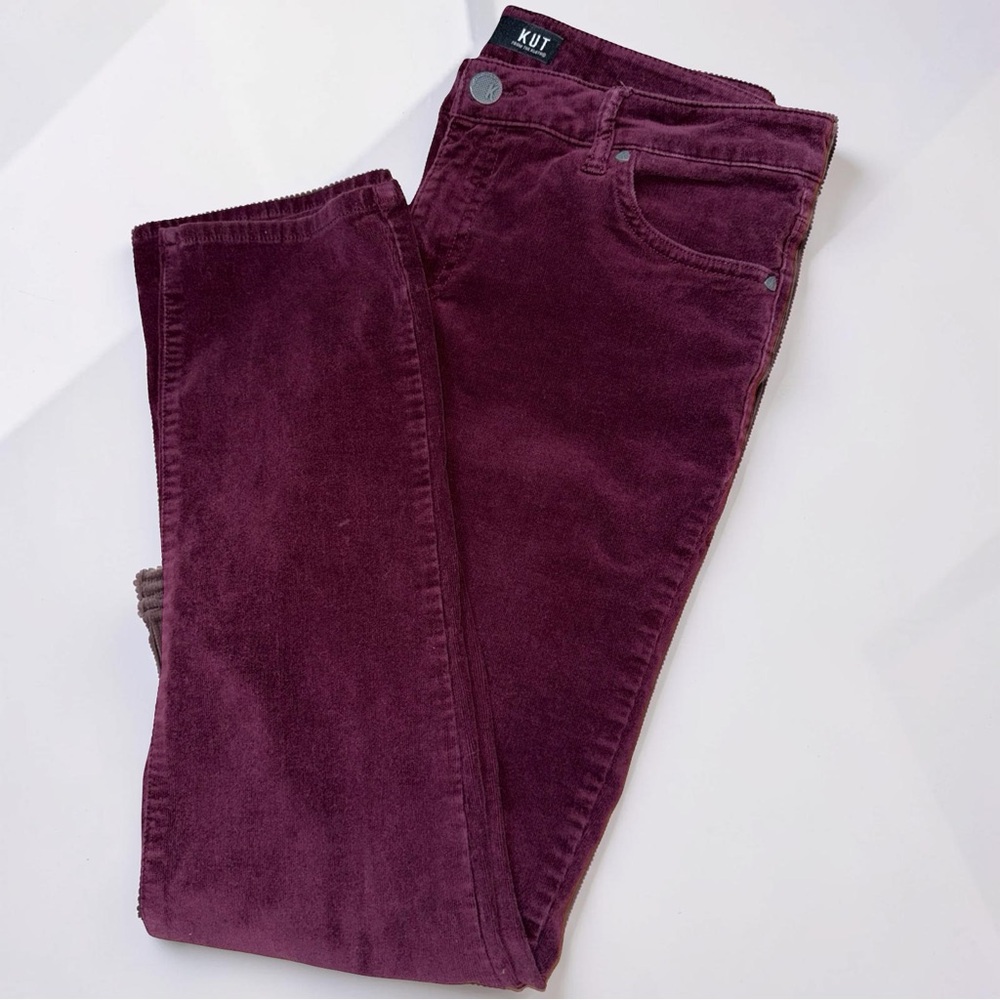 Kut from the Kloth Burgundy Corduroy Jeans